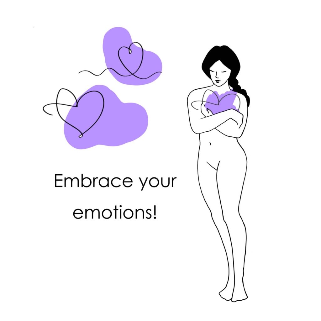 Embrace your emotions — illustration