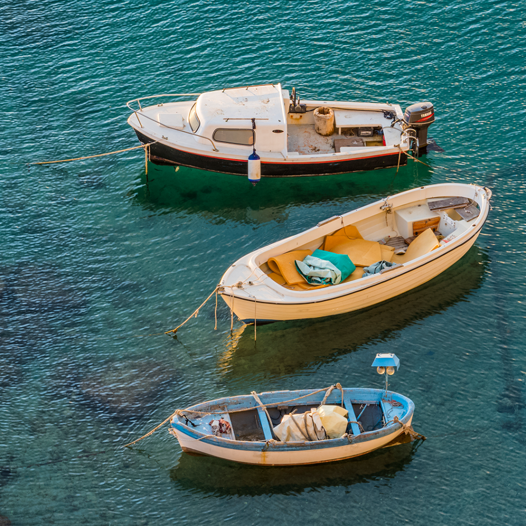 Boote vor Procida